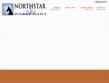 Tablet Screenshot of northstardobermans.com